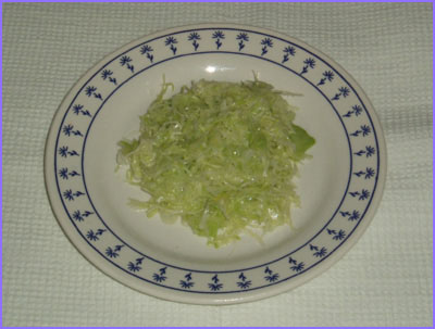 ketogenic diet - cabbage salad
