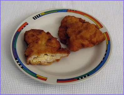 ketogenic diet - schnitzel with cheese